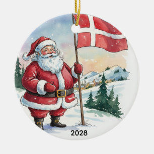 Ornamento De Cerâmica Papai Noel personalizado na Dinamarca