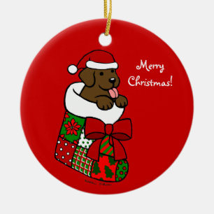 Ornamento De Cerâmica Papai noel que armazena desenhos animados do