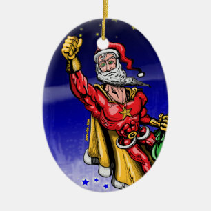 Ornamento De Cerâmica Papai Noel super