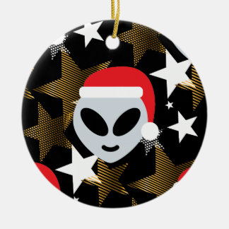 Ornamento De Cerâmica papais noeis alienígena emoji