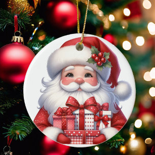 Ornamento De Cerâmica Papais noeis bonitos presentes de Natal Adicionar