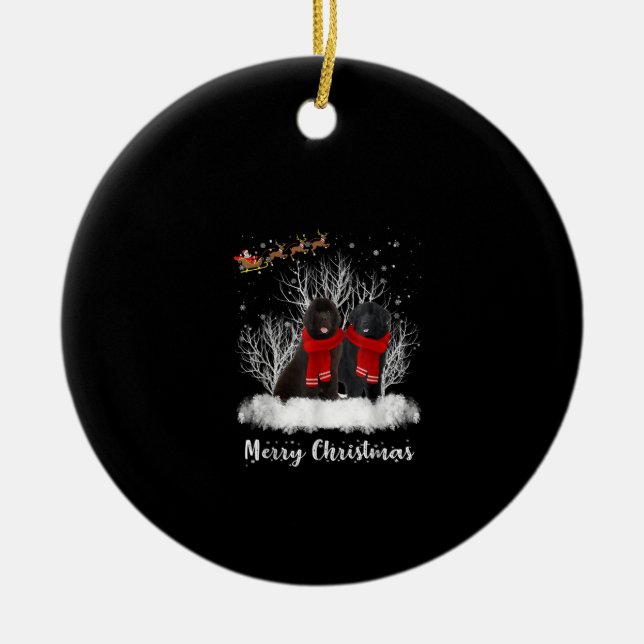 Ornamento De Cerâmica Papais noeis Casal da Terra Nova - Presente de Cac (Frente)