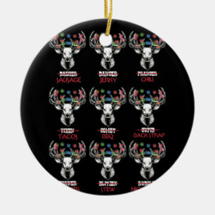 Ornamento De Cerâmica Papais noeis de caça de veados de natal Arcos hom