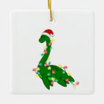 Ornamento De Cerâmica papais noeis de natal feios Monstro de Loch ness<br><div class="desc">papais noeis de natal feios Loch Monster "papais noeis de natal Loch Monster",  "Loch ness Monster",  "Lochness Monster",  "santa claus",  "natal claus",  "natal feio",  "santa claus hat" , nessie, Monster,  natal,  papais noeis</div>