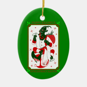 Ornamento De Cerâmica papais noeis do krampus de natal felizes