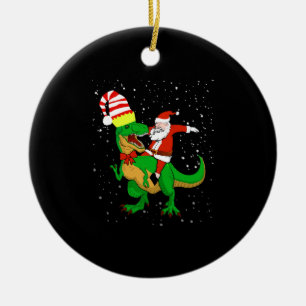 Ornamento De Cerâmica papais noeis em posição superior do Tanque de Trex