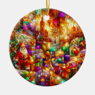 Ornamento De Cerâmica PAPAIS NOEIS GIFTS ~ Ornaço Cerâmico ~
