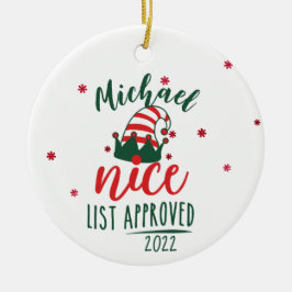 Ornamento De Cerâmica Papais noeis Personalizados Belos Natal