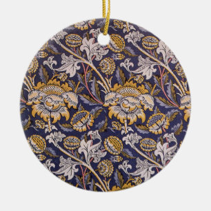 Ornamento De Cerâmica Papel de parede floral William Morris Wey Artes Of