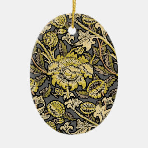 Ornamento De Cerâmica Papel de parede floral William Morris Wey Artes Of