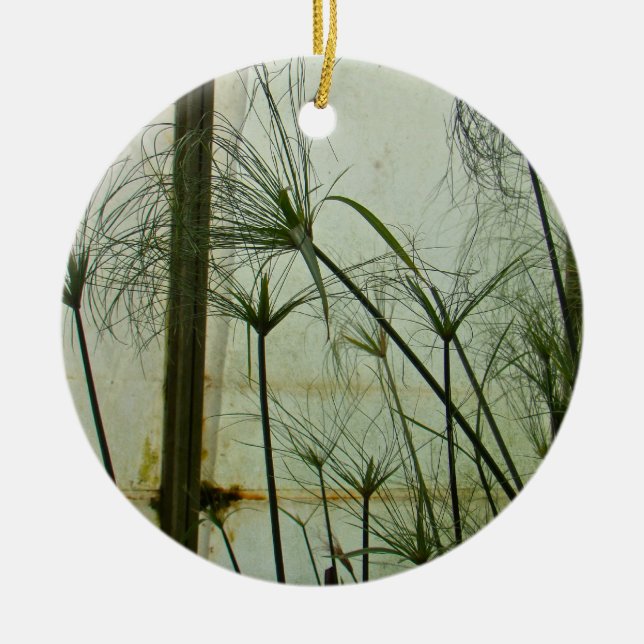 Ornamento De Cerâmica Papiro (Frente)