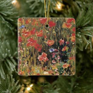 Ornamento De Cerâmica Papoulas por Robert Vonnoh, Impressionismo Vintage