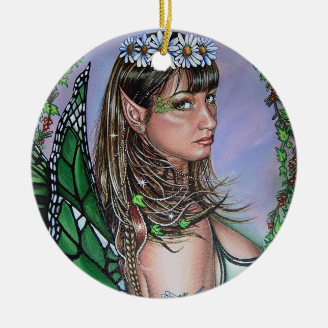 Ornamento De Cerâmica Para sempre. (Frente)