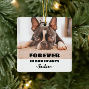 Ornamento De Cerâmica Para sempre em nossos corações Pet Memorial Orname
