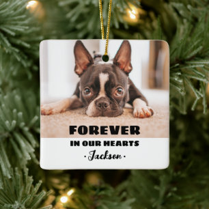 Ornamento De Cerâmica Para sempre em nossos corações Pet Memorial Orname