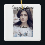 Ornamento De Cerâmica Parabéns classe de nome de ano de adição escola co<br><div class="desc">design</div>