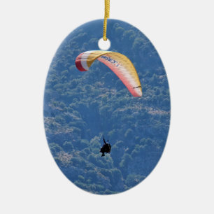 Ornamento De Cerâmica Paraglider