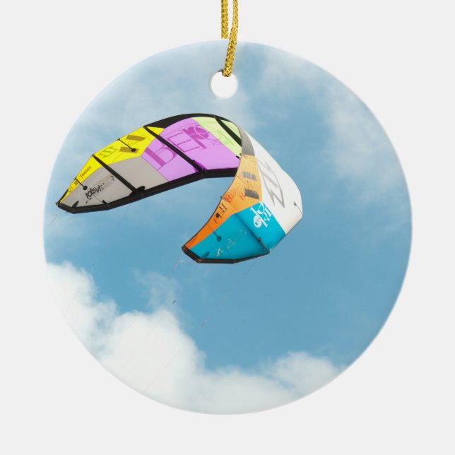 ORNAMENTO DE CERÂMICA PARAGLIDING (Frente)