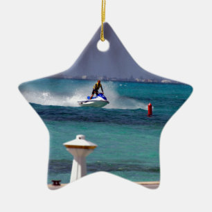 Ornamento De Cerâmica Paraíso de Jet Ski