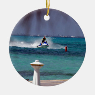 Ornamento De Cerâmica Paraíso de Jet Ski