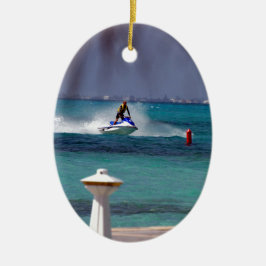 Ornamento De Cerâmica Paraíso de Jet Ski