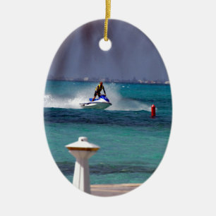 Ornamento De Cerâmica Paraíso de Jet Ski