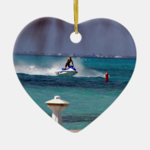 Ornamento De Cerâmica Paraíso de Jet Ski