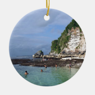 Ornamento De Cerâmica Paraíso tropical da ilha de Uluwatu Bali