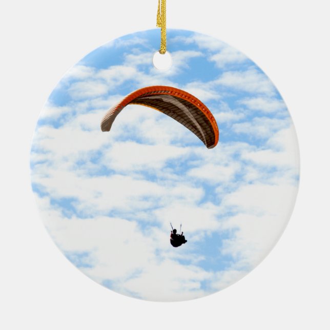 Ornamento De Cerâmica Parapente nas nuvens (Traseira)