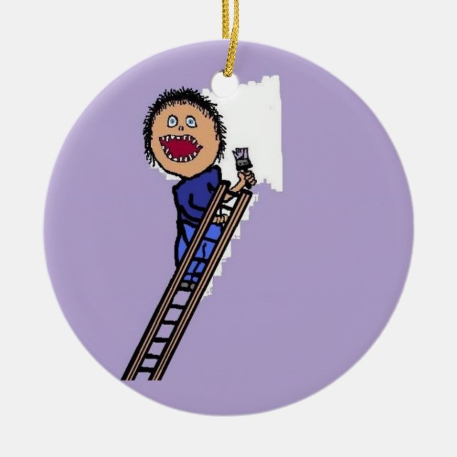 Ornamento De Cerâmica Parede de Pintura (Frente)