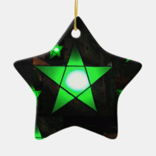Ornamento De Cerâmica Parol verde