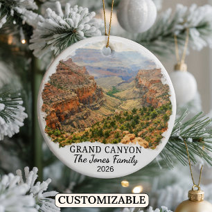Ornamento De Cerâmica Parque Nacional do Grand Canyon personalizado, Ari