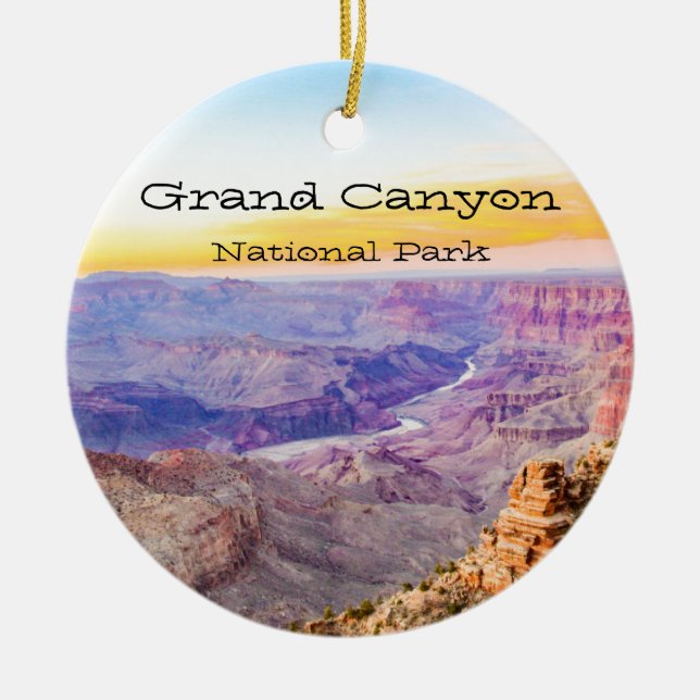 Ornamento De Cerâmica Parque Nacional Grand Canyon (Frente)