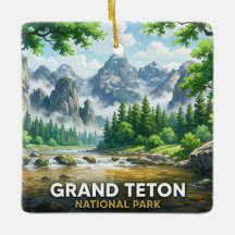 Parque Nacional Grand Teton Paisagem Inspirada em 