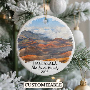 Ornamento De Cerâmica Parque Nacional Haleakalā Personalizado Havaí Cust