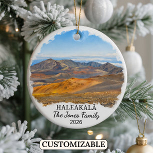 Ornamento De Cerâmica Parque Nacional Haleakalā Personalizado Havaí Cust