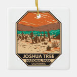 Ornamento De Cerâmica Parque Nacional Joshua Tree Turquia Apartamentos D<br><div class="desc">Trabalho de arte de vetor de Árvore Joshua. O parque é nomeado para os joshua tortuosos e cerrados da região,  o parque estende o deserto do Colorado pontilhado de cacto e o deserto de Mojave.</div>