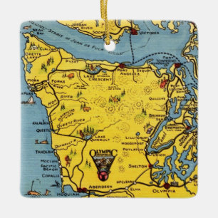 Ornamento De Cerâmica Parque Nacional Olympic