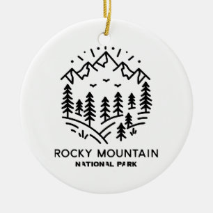 Ornamento De Cerâmica Parque Nacional Rocky Mountain