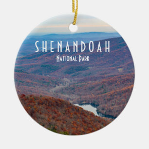 Ornamento De Cerâmica Parque Nacional Shenandoah