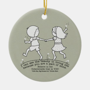 Ornamento De Cerâmica Parte da minha vida