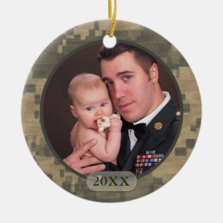 Ornamento De Cerâmica Parte dianteira e parte traseira militares datado