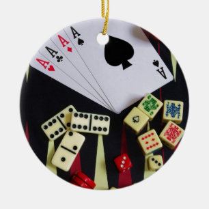 Ornamento De Cerâmica Partes do jogo do casino de jogo