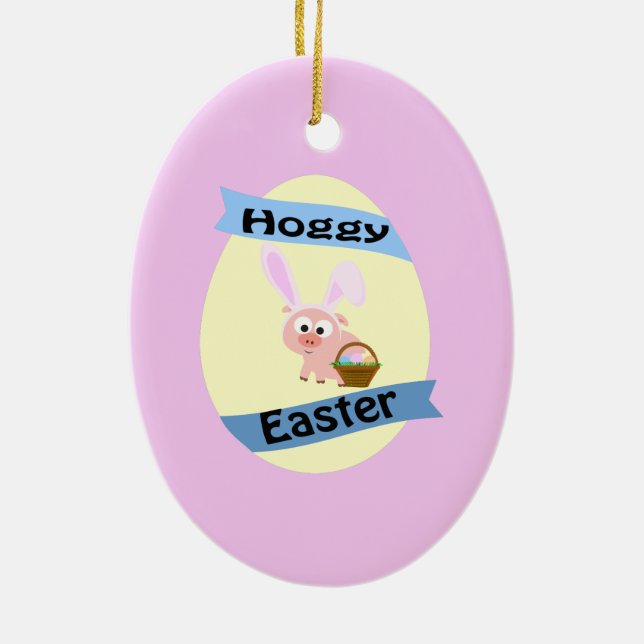 Ornamento De Cerâmica Páscoa Hoggy! (Verso)
