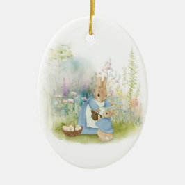 Ornamento De Cerâmica Páscoa Peter Rabbit