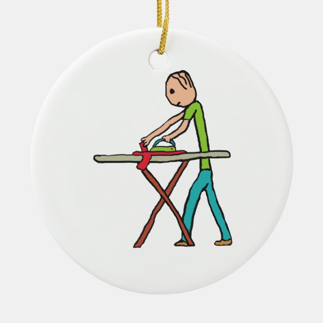 Ornamento De Cerâmica Passar (Frente)