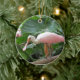 Ornamento De Cerâmica Pássaro cor-de-rosa do Spoonbill róseo (Tree)