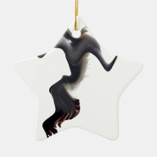 Ornamento De Cerâmica Pássaro de mar do Gannets-Abstrato