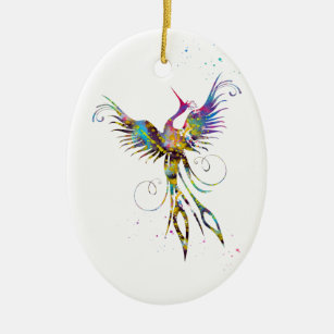 Ornamento De Cerâmica Pássaro de Phoenix
