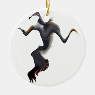 Ornamento De Cerâmica Pássaro do Mar de Abstrato